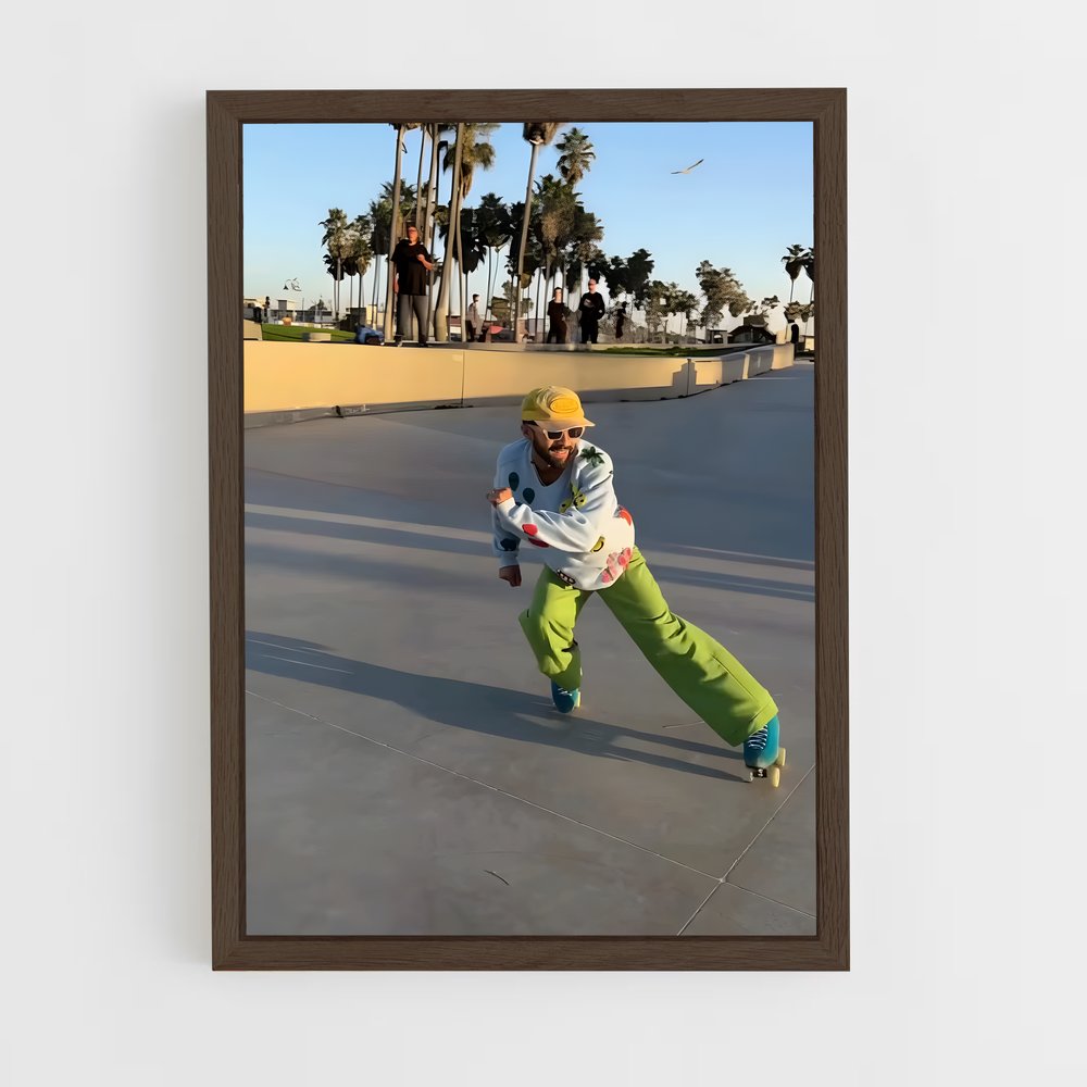 Poster Skate & Roll – affiche Roller (vue 5)